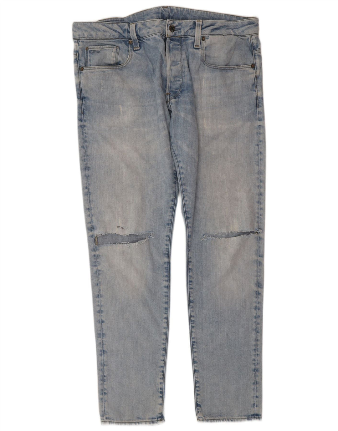 G-STAR Jean slim effet vieilli W36 L32 bleu coton