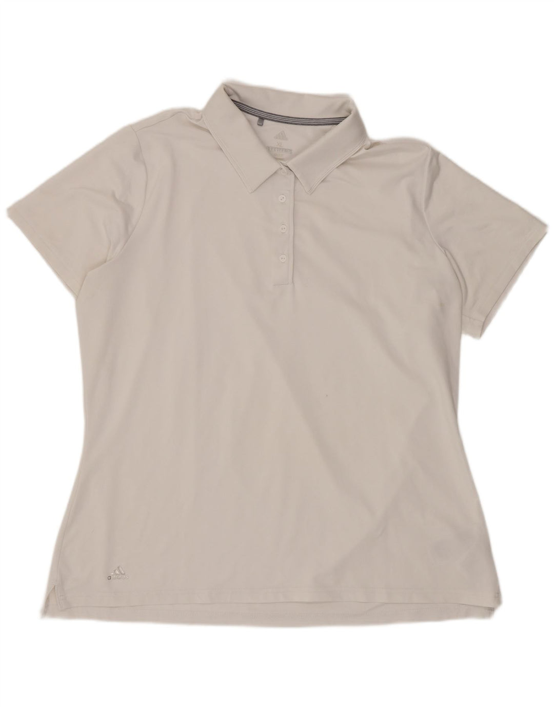Adidas Polo Femme UK 18 XL Blanc Polyester