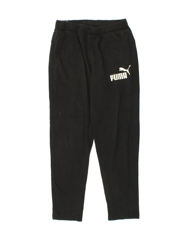 PUMA Mens Graphic Tracksuit Trousers Medium Black Vintage Puma and Second-Hand Puma from Messina Hembry 