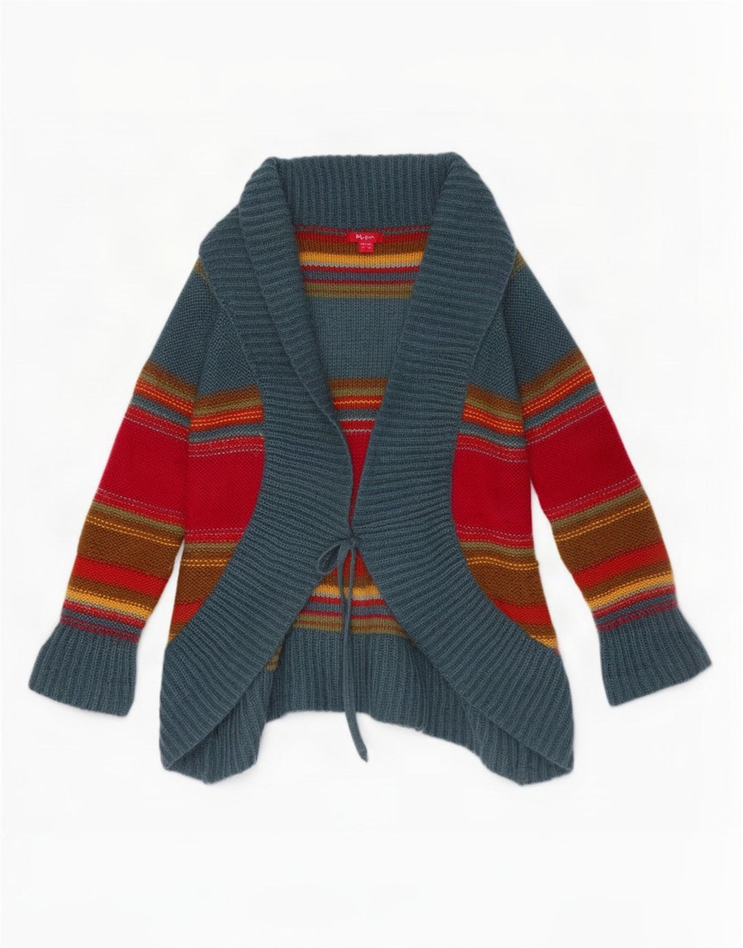 Monsoon Cardigan Pull Femme UK 12 Acrylique Rayé Multicolore Moyen