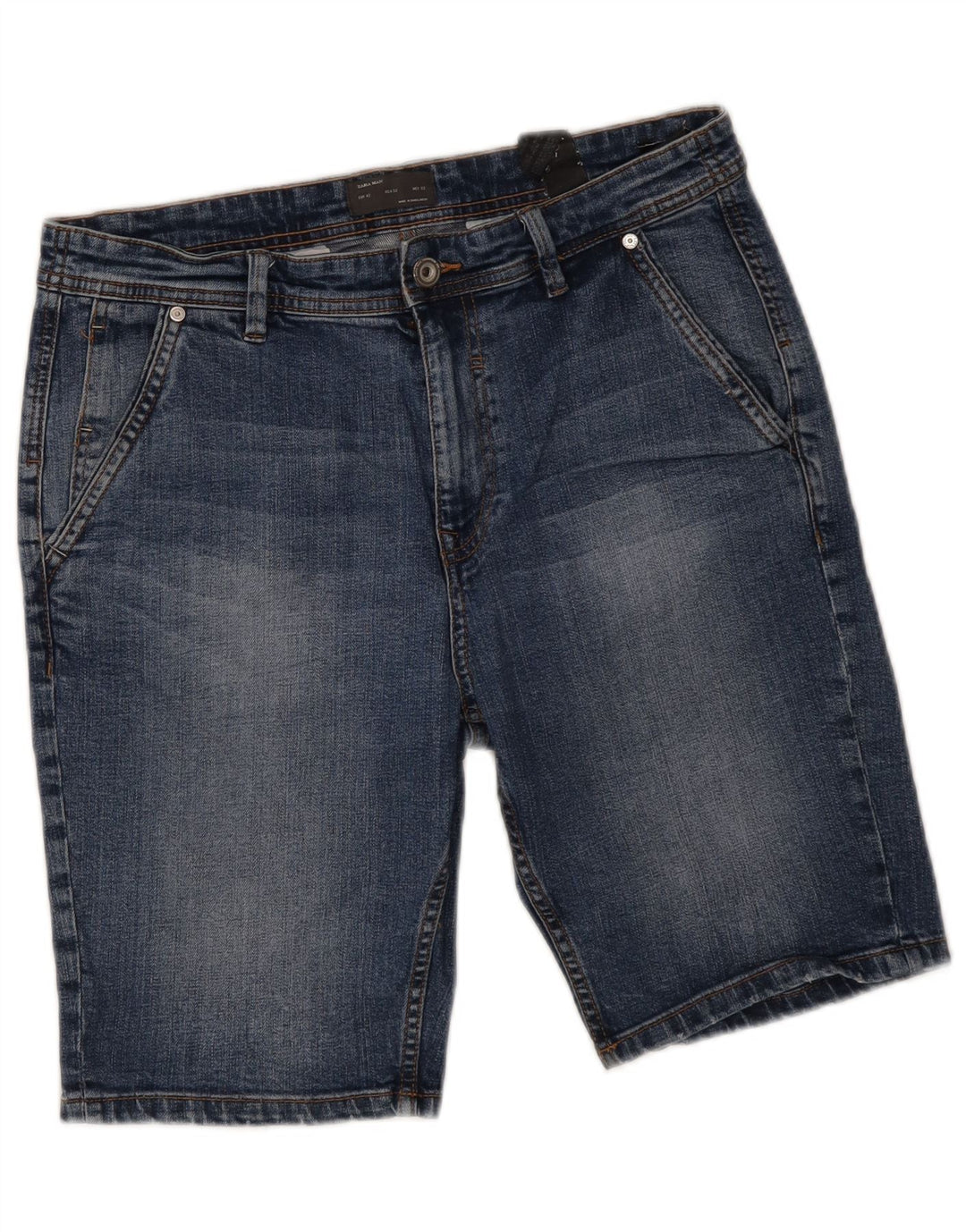 Zara Short en jean pour homme EU 42 Large W32 Bleu