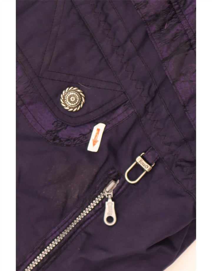 Rodeo Veste Anorak surdimensionnée à capuche pour femme UK 16 Large Violet Polyester