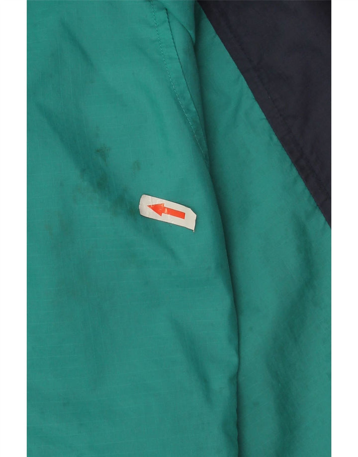 Puma Veste de pluie pour homme UK 36 Small Turquoise Colourblock Nylon