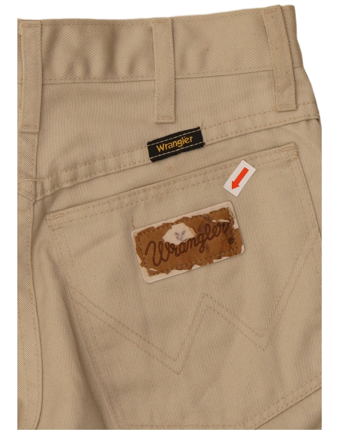 WRANGLER Pantalon décontracté Bootcut Femme W26 L32 Coton Beige