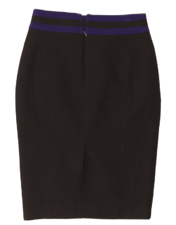 Karen Millen Jupe crayon pour femme UK 12 Medium W28 Noir Colourblock