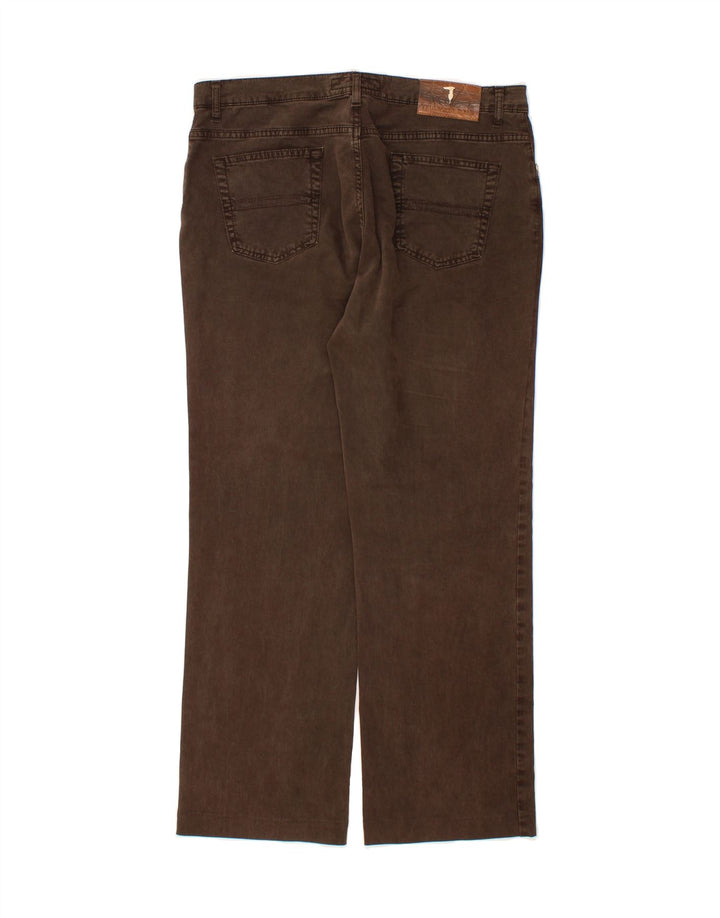 TRUSSARDI Womens Straight Jeans W33 L29 Brown Cotton Vintage Trussardi and Second-Hand Trussardi from Messina Hembry 