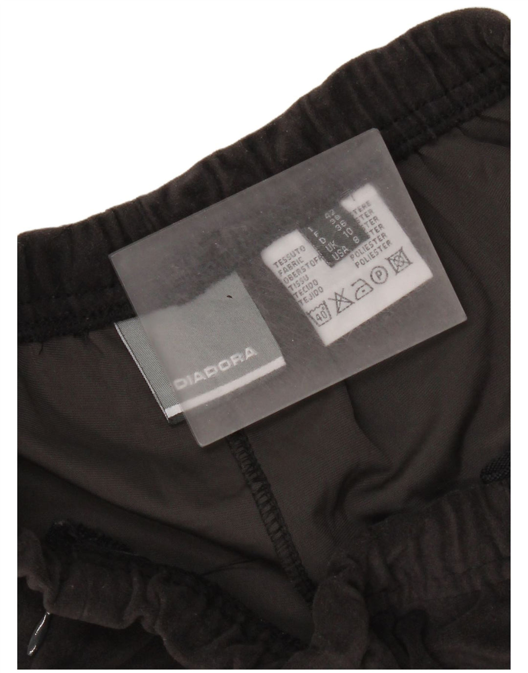 Diadora Pantalon de survêtement en velours pour femme UK 10 Small Gris Polyester