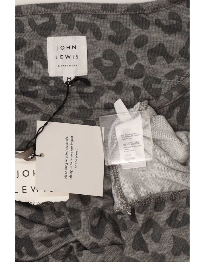 John Lewis Sweat-shirt pour femme UK 44 Gris moyen imprimé animal
