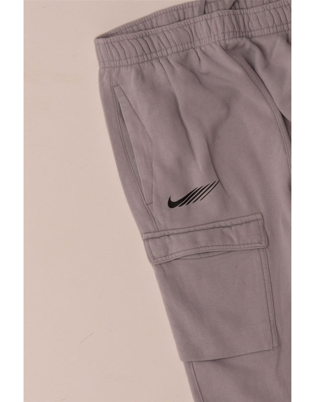 NIKE Pantalon de survêtement cargo graphique pour femme Joggers UK 10 Small Gris