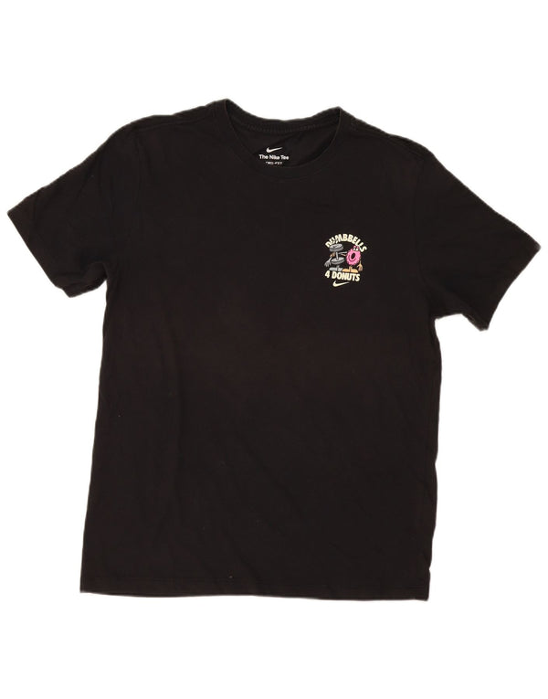Nike Hommes Dumbbells Donuts T-Shirt Graphique Haut Noir Moyen Coton