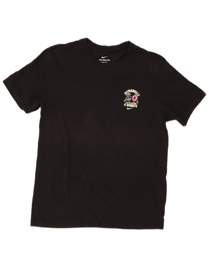 Nike Hommes Dumbbells Donuts T-Shirt Graphique Haut Noir Moyen Coton