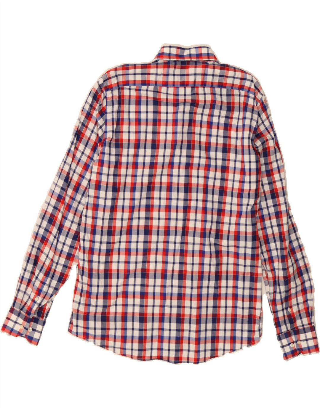 PIERRE CARDIN Mens Slim Fit Shirt Size 18 45 2XL Multicoloured Check Vintage Pierre Cardin and Second-Hand Pierre Cardin from Messina Hembry 