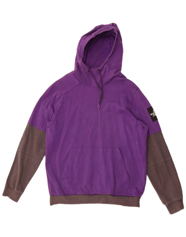 The North Face Pull à capuche graphique pour homme Grand coton color block violet