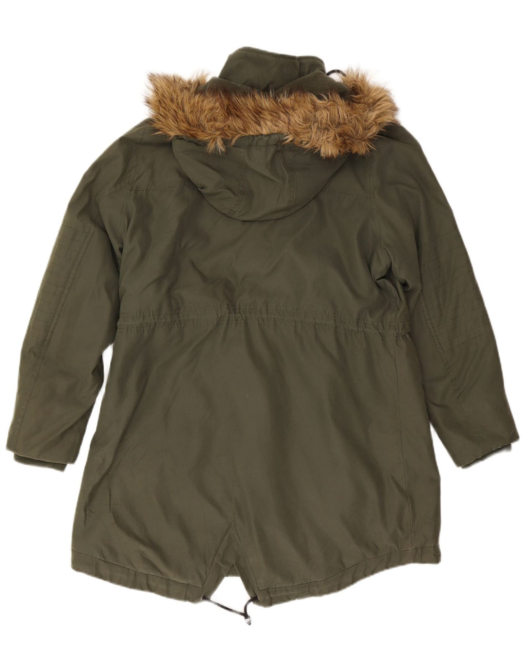 Marks & Spencer Veste Parka à capuche pour femme UK 16 Large Kaki Polyester