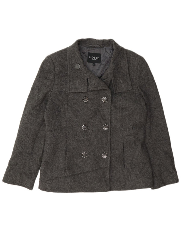 Hobbs Caban Femme UK 12 Laine Gris Moyen