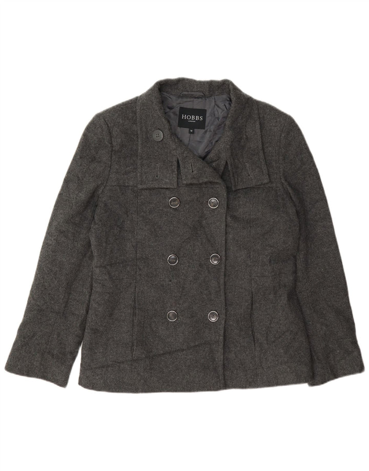 Hobbs Caban Femme UK 12 Laine Gris Moyen