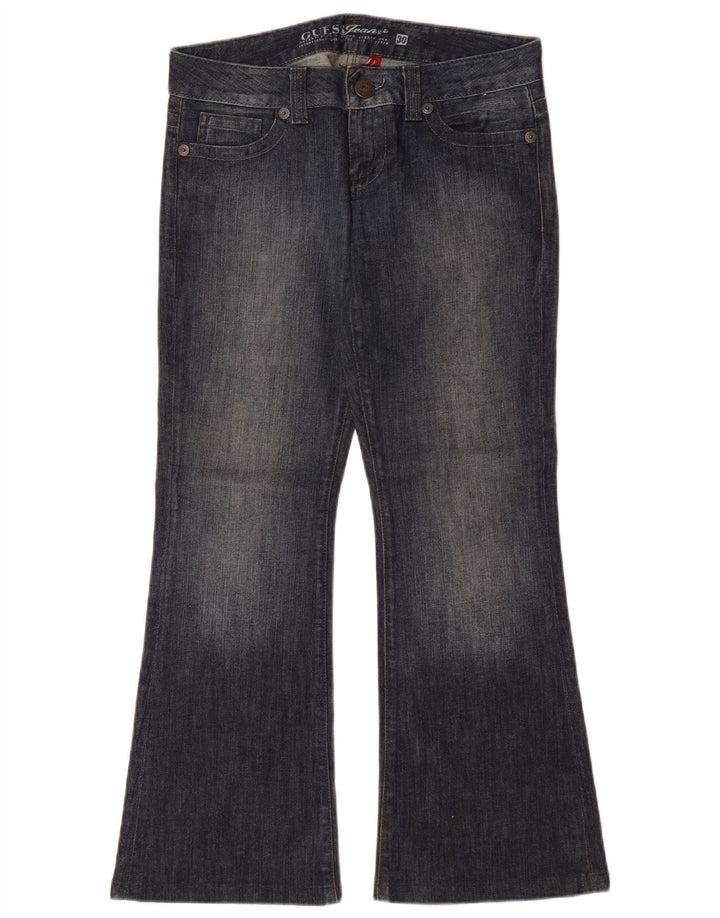 Guess Jean évasé Femme W30 L29 Bleu Coton