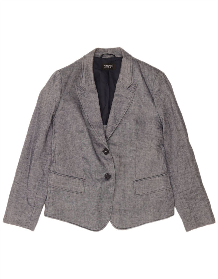 Marks & Spencer Veste blazer autographe pour femme UK 14 Large Bleu marine