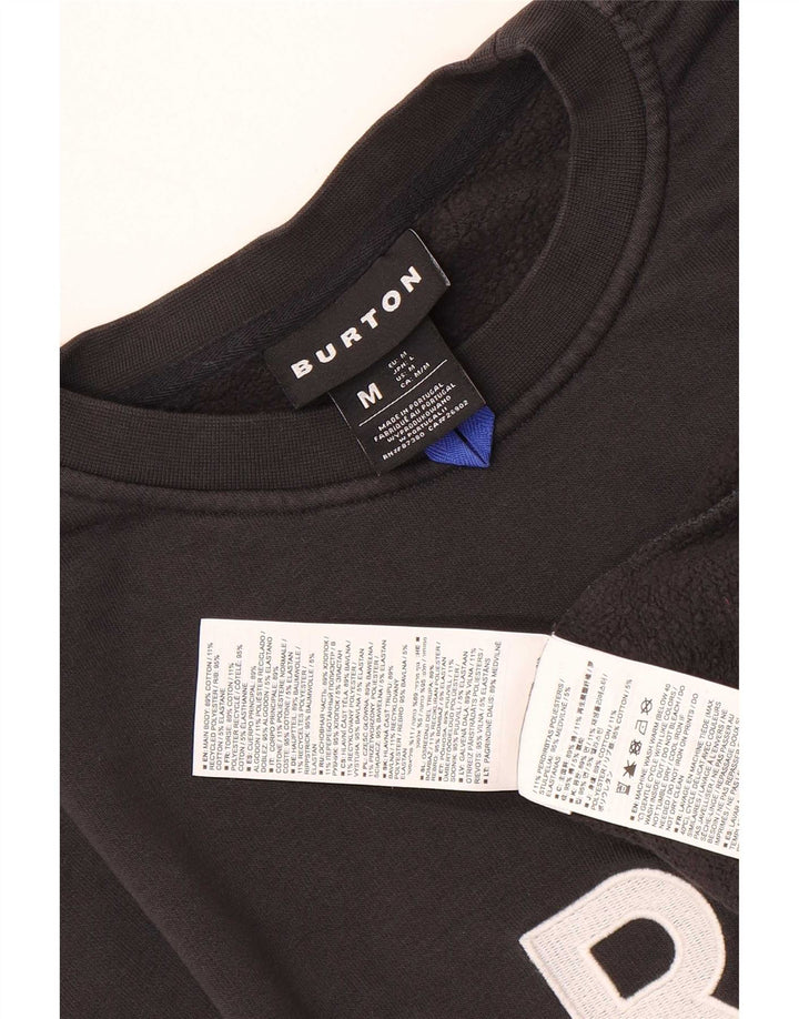 Burton Sweat-shirt graphique pour homme en coton noir moyen