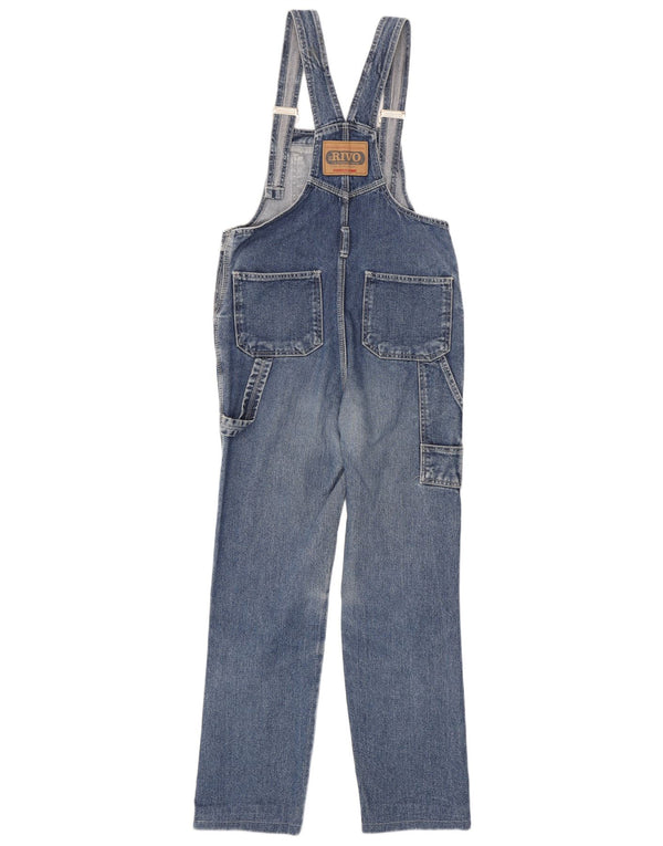 vintage Femme Dungarees Jeans W31 L29 Coton Bleu