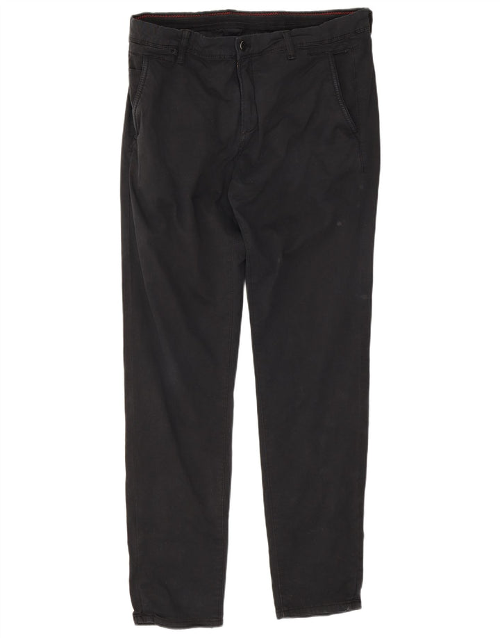 Zara Pantalon Chino Slim Homme EU 40 Medium W31 L30 Noir