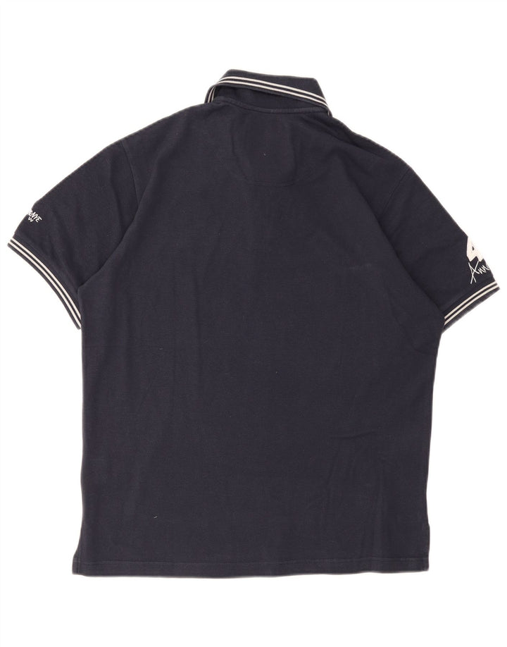 Murphy & Nye Polo Graphique Homme Bleu Marine Moyen Coton