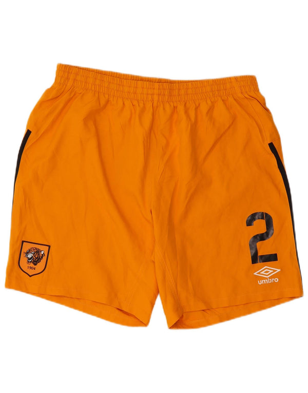 Umbro Short de Sport Graphique XL Homme Orange Colorblock Polyester