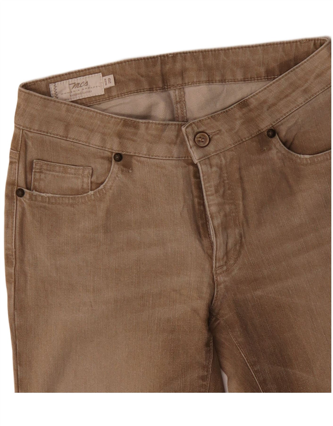 Marlboro Classics Jean droit femme W29 L30 coton beige