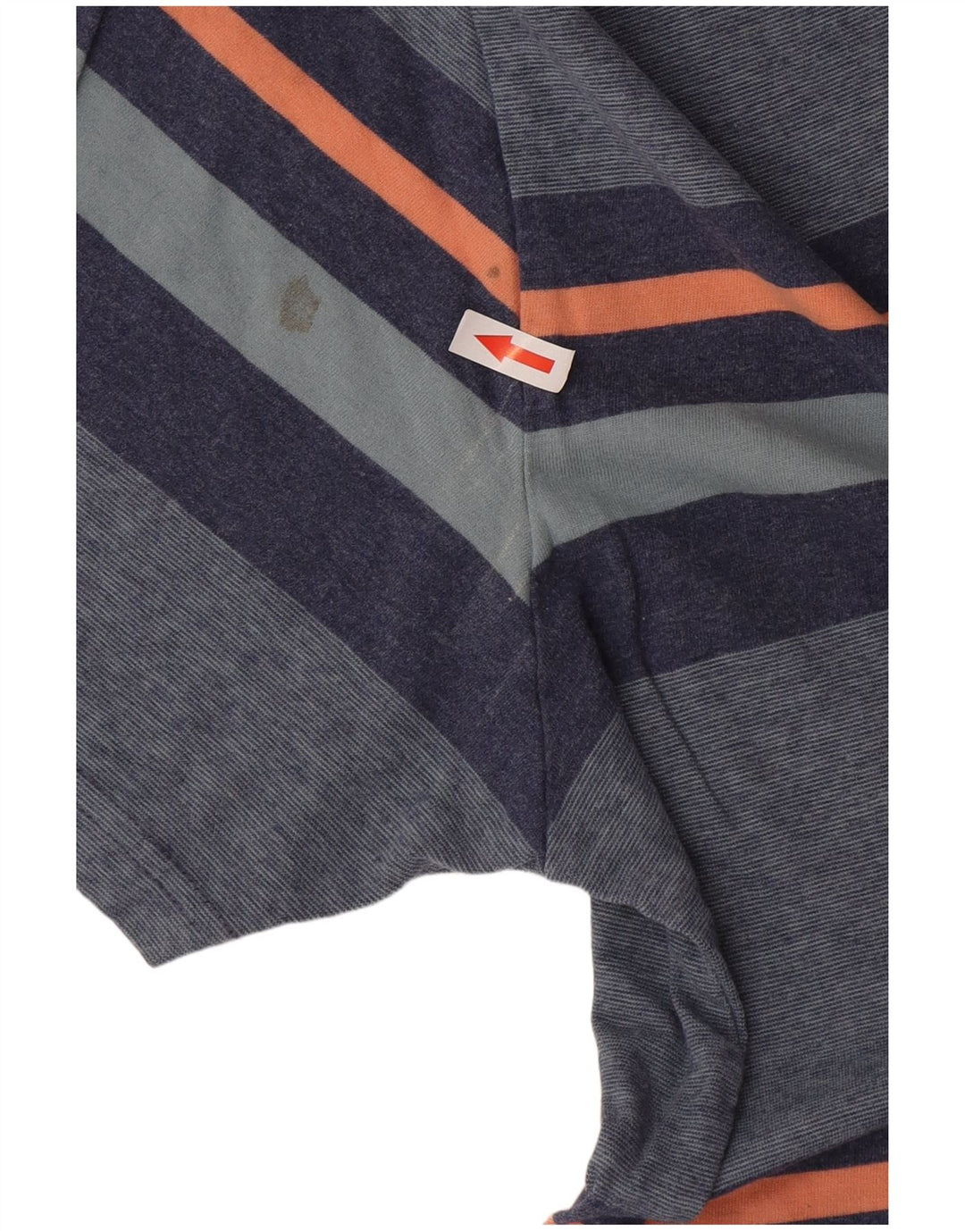 Fat Face T-Shirt Homme Haut Large Bleu Rayé Coton