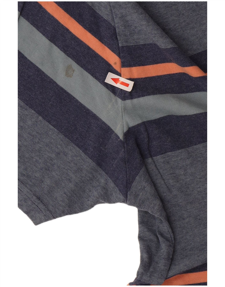 Fat Face T-Shirt Homme Haut Large Bleu Rayé Coton
