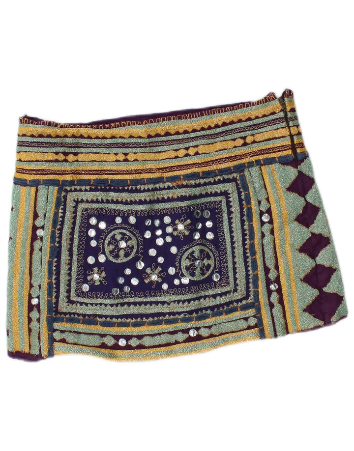 Zara Femme Mini Jupe Medium W28 Multicolore Géométrique