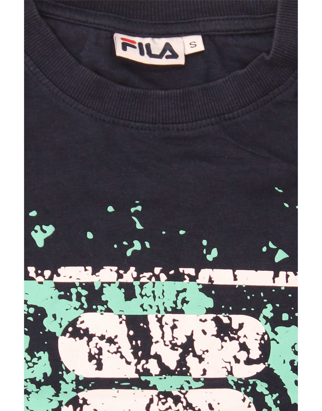 Fila T-Shirt Graphique Homme Petit Bleu Marine