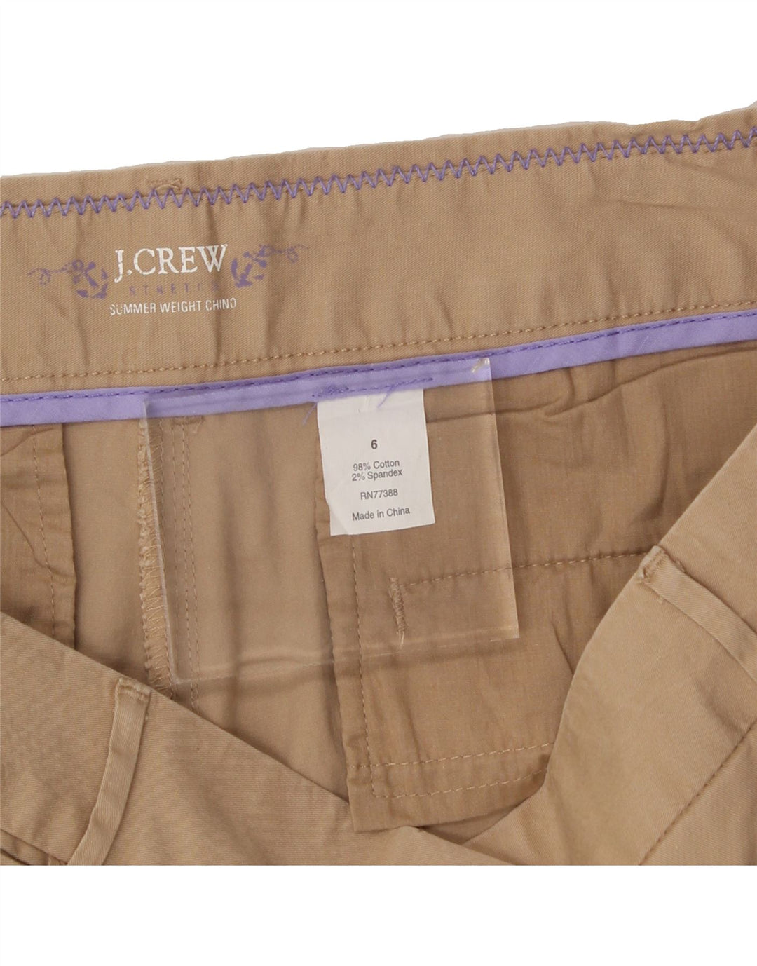 J. CREW Womens Chino Shorts US 6 Medium W32  Beige Cotton Vintage J. Crew and Second-Hand J. Crew from Messina Hembry 
