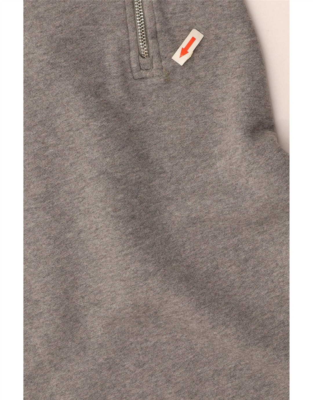 FRED PERRY Sweat-shirt à col zippé pour homme, grand, gris, coton