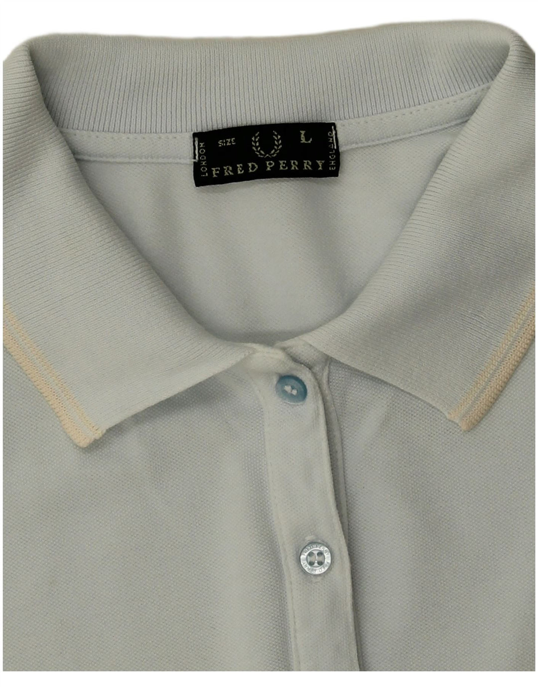 Fred Perry Polo Femme UK 16 Grand Bleu Coton