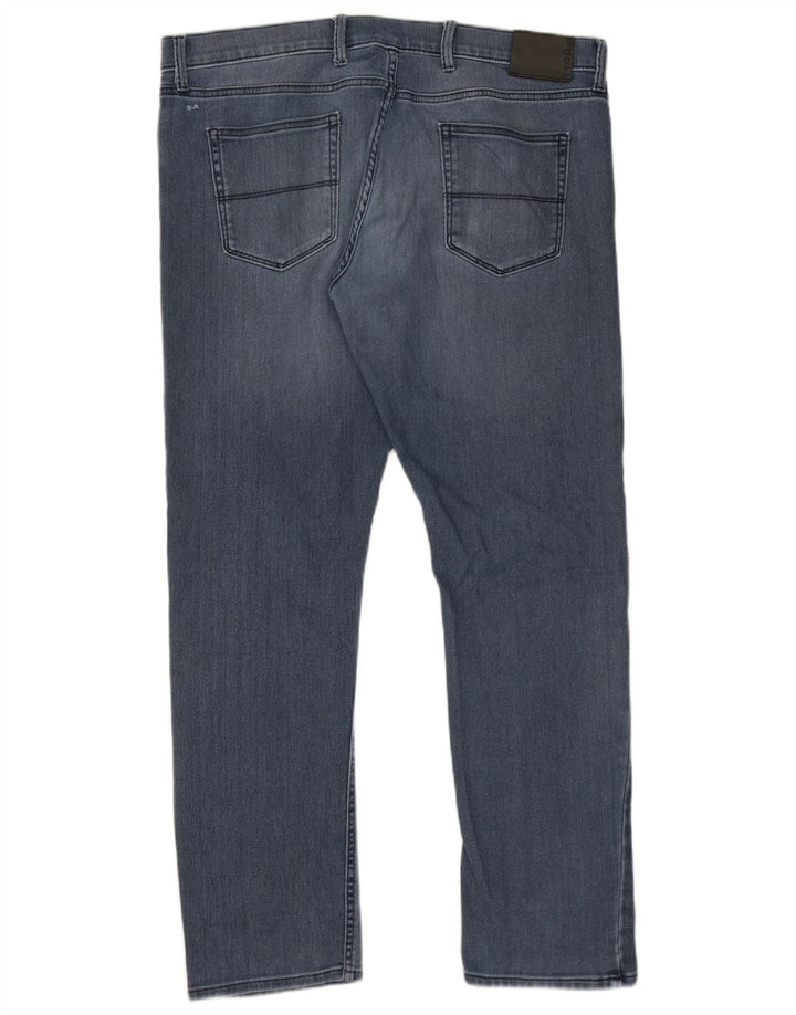 Marks & Spencer Jeans Slim pour Hommes W38 L31 Bleu Coton