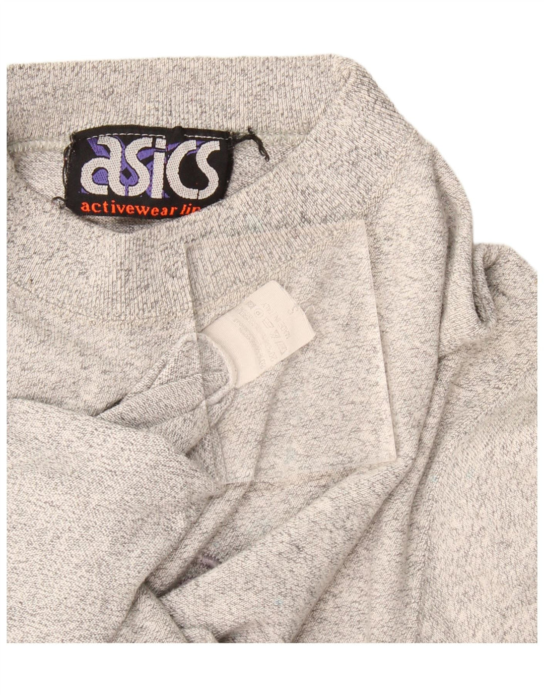 Asics T-Shirt Homme Gris Moyen Moucheté Coton
