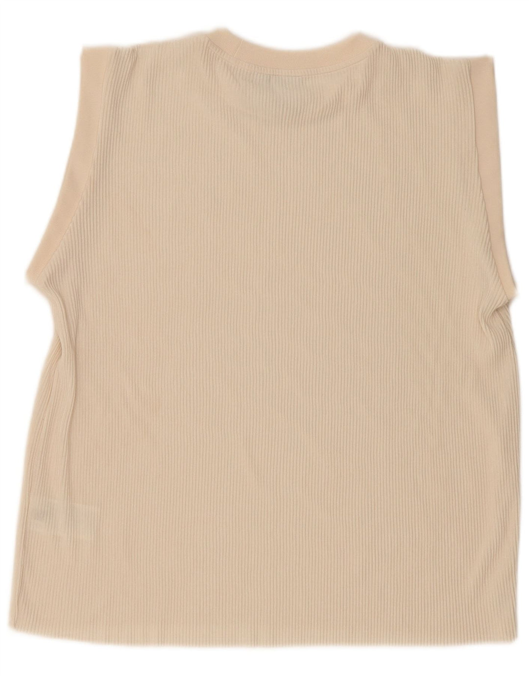 Adidas Débardeur surdimensionné pour femme UK 8 Petit Polyester Beige
