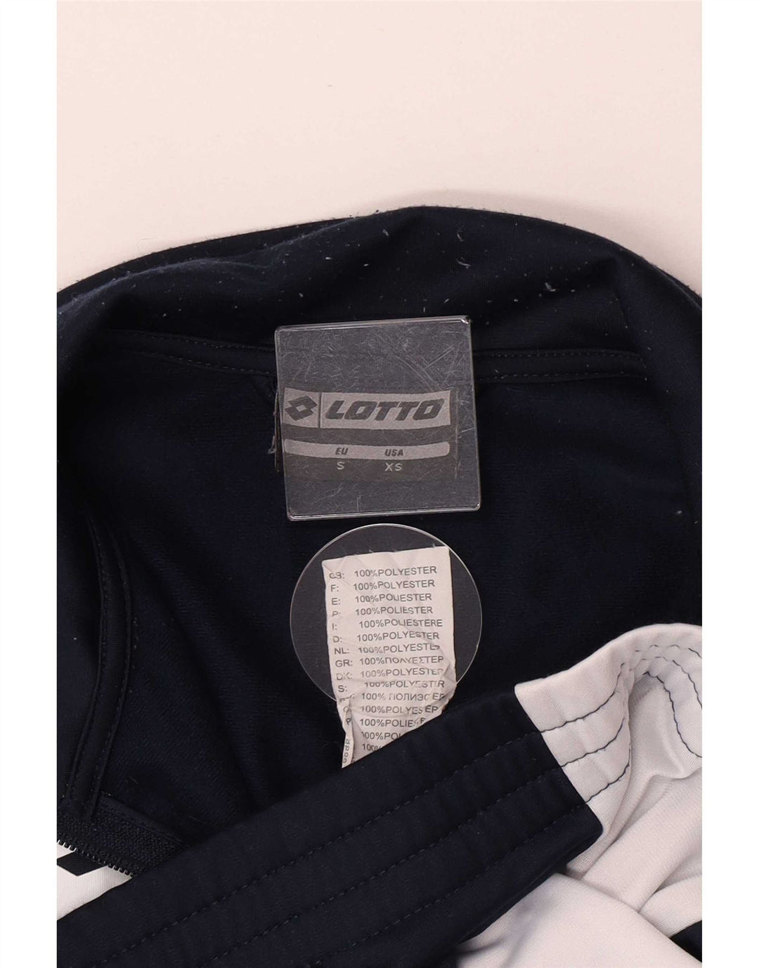 Lotto Veste de Survêtement Coupe Régulière pour Homme Petit Bleu Marine Colorblock