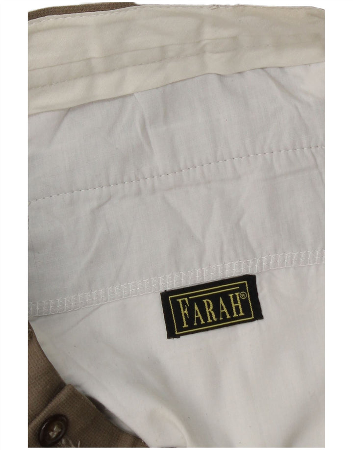 Farah Pantalon de costume pour homme W36 L32 Beige