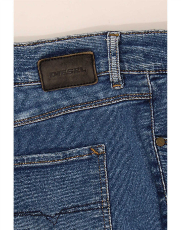 Diesel Femme Sandy Regular Slim Jean Droit W28 L29 Bleu Coton