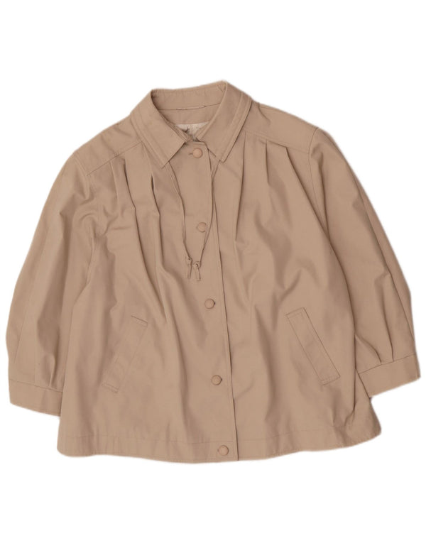 Louisoder Manteau court pour femme EU 50 3XL Beige Polyester