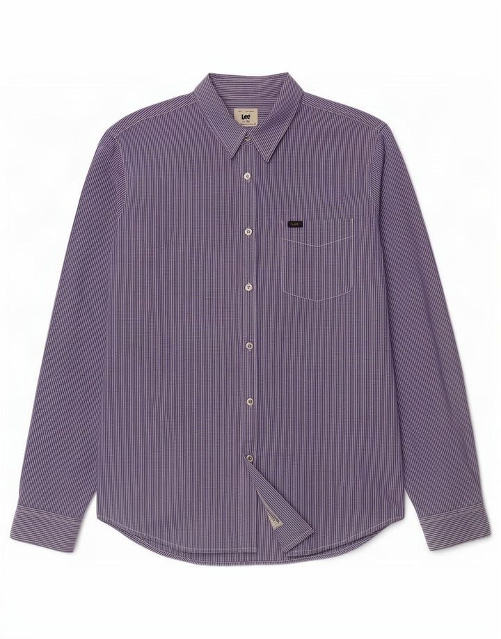 Lee Chemise Homme XL Bleu Carreaux Coton