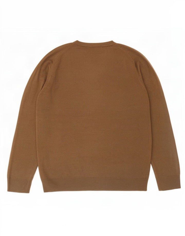 Marks & Spencer Pull Blue Harbor Col V Homme Marron Moyen