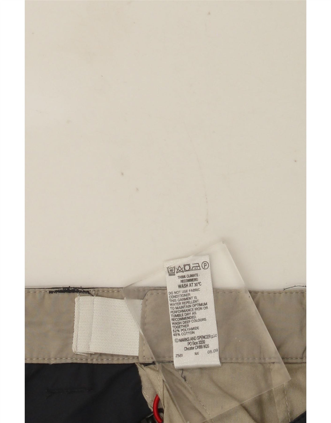 MARKS & SPENCER Short Cargo Homme W38 XL Gris Coton