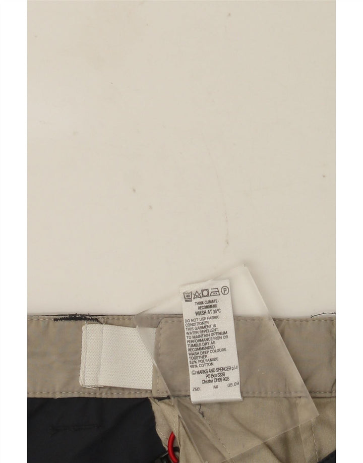 MARKS & SPENCER Short Cargo Homme W38 XL Gris Coton