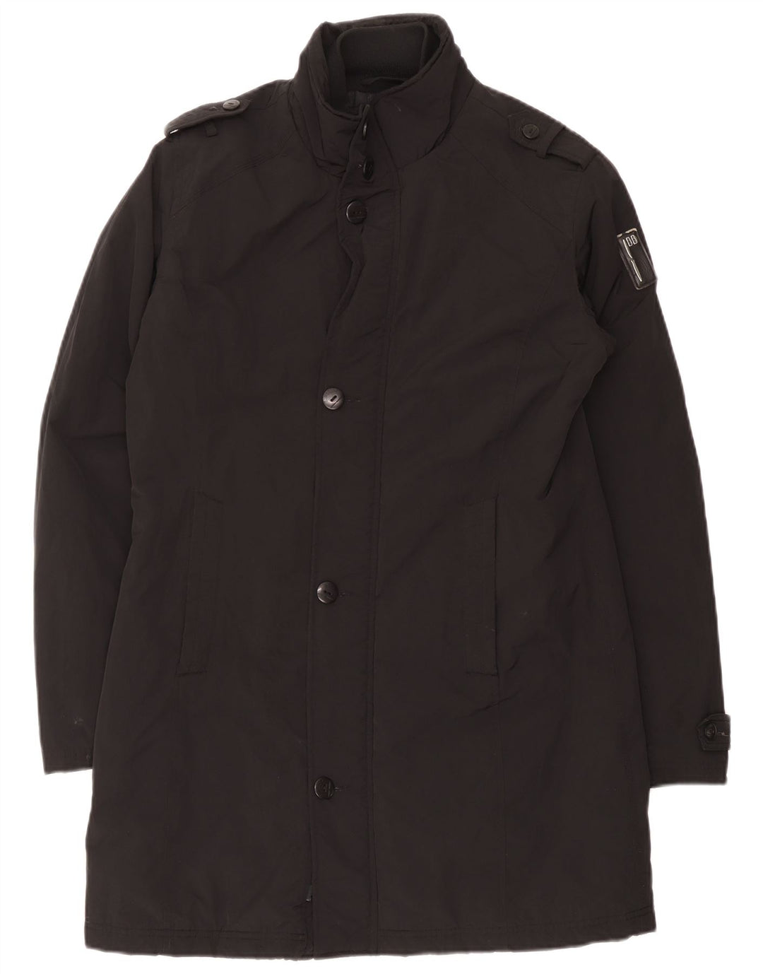 Bomboogie Manteau rembourré militaire pour femme UK 14 Large Noir Polyester