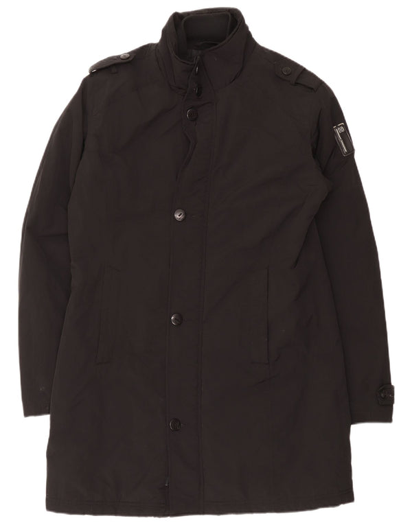 Bomboogie Manteau rembourré militaire pour femme UK 14 Large Noir Polyester