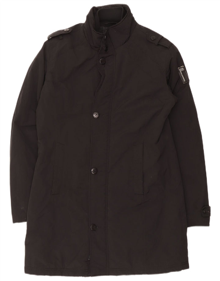 Bomboogie Manteau rembourré militaire pour femme UK 14 Large Noir Polyester