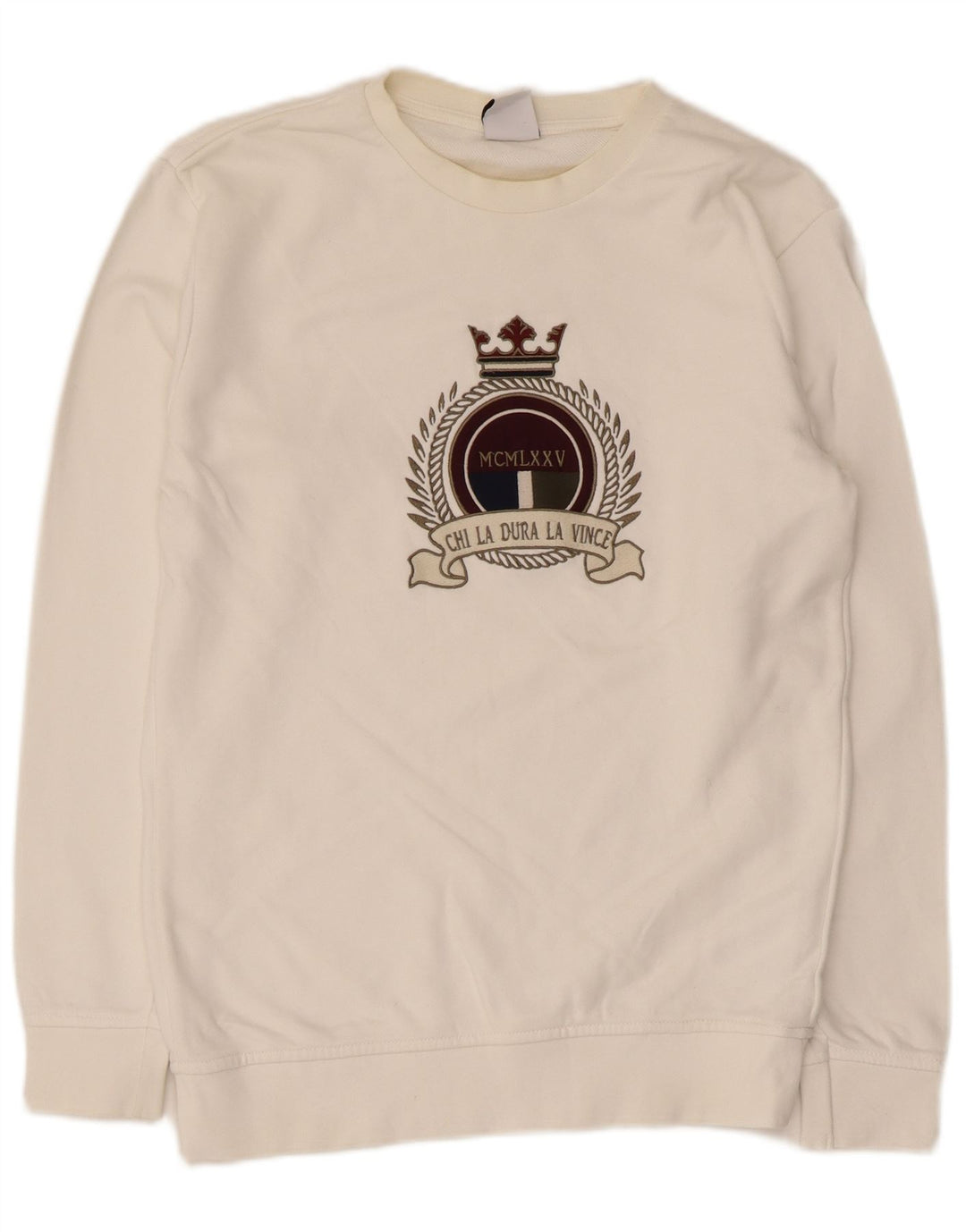 Zara Mens Graphic Sweatshirt Jumper Petit Coton Blanc